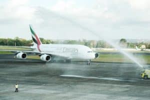 Lire la suite à propos de l’article Aviation: Emirates effectue son premier vol avec l’Airbus A380 vers l’Indonésie