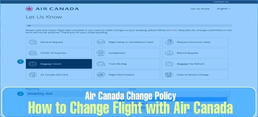 Comment changer la date d'un vol Air Canada